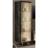 Arredoclassic Arredoclassic Adora Luce Dark 1 Door Glass Cabinet