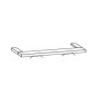 Cornice with Linear 1 Light for Wardrobe Width 100cmW 100cm x H 3.2cm x D 12.5cm Cornice with Linear 1 Light for Wardrobe Width 100cmW 100cm x H 3.2cm x D 12.5cm