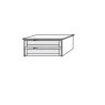 2 Drawer Insert with Glass Front W  47.5cm x H 41cm x D 52cm 2 Drawer Insert with Glass Front W  47.5cm x H 41cm x D 52cm
