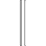 Side profiles in carcase colour (Pair)        W 5cm x H 217cm x D 12.5cm Side profiles in carcase colour (Pair)        W 5cm x H 217cm x D 12.5cm