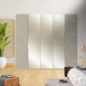 Wiemann German Furniture Wiemann Asmara hinged-door wardrobe of width 250cm without cornice, with handles in chrome/slate