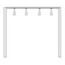 Passe-Partout Frame with 6 LED Lighting incl. UK adapter for Wardrobe Width 300cmW 310cm x H 221cm x D 23cm