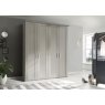 Wiemann German Furniture Wiemann Cambridge of width 200cm wooden or mirrored hinged 4 doors wardrobe with cornice without lights