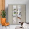 Wiemann German Furniture Wiemann Cambridge of width 200cm wooden or mirrored hinged 4 doors wardrobe with cornice without lights