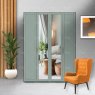 Wiemann German Furniture Wiemann Cambridge of width 200cm wooden or mirrored hinged 4 doors wardrobe with cornice without lights