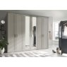 Wiemann German Furniture Wiemann Cambridge of width 300cm wooden or mirrored hinged 6 doors wardrobe with cornice without lights