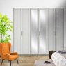 Wiemann German Furniture Wiemann Cambridge of width 300cm wooden or mirrored hinged 6 doors wardrobe with cornice without lights