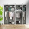 Wiemann German Furniture Wiemann Cambridge of width 300cm wooden or mirrored hinged 6 doors wardrobe with cornice without lights