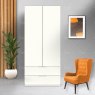 Wiemann German Furniture Wiemann Eastside hinged-door wardrobe of width 100cm with 2 doors without cornice