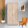 Wiemann German Furniture Wiemann Eastside hinged-door wardrobe of width 100cm with 2 doors without cornice