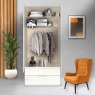 Wiemann German Furniture Wiemann Eastside hinged-door wardrobe of width 100cm with 2 doors without cornice