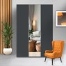 Wiemann German Furniture Wiemann Eastside hinged-door wardrobe of width 150cm with 3 doors without cornice