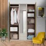 Wiemann German Furniture Wiemann Eastside hinged-door wardrobe of width 150cm with 3 doors without cornice