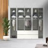 Wiemann German Furniture Wiemann Eastside hinged-door wardrobe of width 250cm with 5 doors without cornice