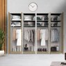 Wiemann Eastside hinged-door wardrobe of width 400cm with 8 doors without cornice