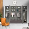 Wiemann German Furniture Wiemann Eastside hinged-door wardrobe of width 400cm with 8 doors without cornice