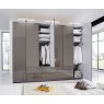 Wiemann German Furniture Wiemann Eastside hinged-door wardrobe of width 300cm with 6 doors without cornice