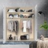 Wiemann German Furniture Wiemann Kansas bi-fold doors wardrobe with automatic door opening of width 150cm