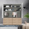 Wiemann German Furniture Wiemann Kansas bi-fold doors wardrobe with automatic door opening of width 150cm