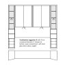 Wiemann German Furniture Wiemann Luxor 3 & 4 Overbed unit combinations Occasional Wardrobes With 33cm