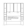 Wiemann German Furniture Wiemann Luxor 3 & 4 Overbed unit combinations Occasional Wardrobes With 33cm