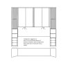 Wiemann German Furniture Wiemann Luxor 3 & 4 Overbed unit combinations Occasional Wardrobes With 33cm