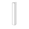 Corner strip for 90° corner installation Front with trims W10cm x H236cm x D10cm Corner strip for 90° corner installation Front with trims W10cm x H236cm x D10cm