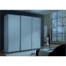 Wiemann German Furniture Wiemann Miami sliding-door wardrobe of width 150cm with 2 doors without cornice, handles in silver