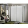 Wiemann German Furniture Wiemann Miami sliding-door wardrobe of width 150cm with 2 doors without cornice, handles in silver