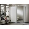 Wiemann German Furniture Wiemann Miami sliding-door wardrobe of width 150cm with 2 doors without cornice, handles in silver