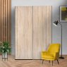 Wiemann German Furniture Wiemann Miami sliding-door wardrobe of width 150cm with 2 doors without cornice, handles in silver