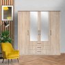 Wiemann German Furniture Wiemann Luxor 3 & 4 hinged-door wardrobe of width 175cm 4 doors with cornice