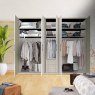 Wiemann German Furniture Wiemann Luxor 3 & 4 hinged-door wardrobe with cornice of width 200cm