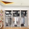 Wiemann German Furniture Wiemann Luxor 3 & 4 hinged-door wardrobe of width 225cm 6 doors with cornice