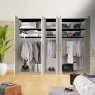 Wiemann German Furniture Wiemann Luxor 3 & 4 hinged-door wardrobe of width 250cm 5 doors with cornice