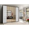 Wiemann German Furniture Wiemann Kansas bi-fold doors Wardrobe with automatic door opening of width 250cm