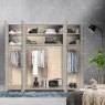 Wiemann German Furniture Wiemann Kansas bi-fold doors Wardrobe with automatic door opening of width 250cm