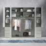 Wiemann German Furniture Wiemann Kansas bi-fold doors Wardrobe with automatic door opening of width 250cm