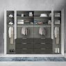 Wiemann German Furniture Wiemann Kansas bi-fold doors Wardrobe with automatic door opening of width 250cm