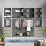 Wiemann German Furniture Wiemann Kansas bi-fold doors Wardrobe with automatic door opening of width 350cm