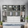 Wiemann German Furniture Wiemann Kansas bi-fold doors Wardrobe with automatic door opening of width 350cm