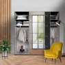 Wiemann German Furniture Wiemann Miami sliding-door wardrobe of width 250cm with 3 doors without cornice, handles in silver