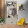 Wiemann German Furniture Wiemann Monaco 1000 hinged door wardrobe of width 75cm 2 doors without cornice