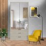 Wiemann German Furniture Wiemann Monaco 1000 hinged door wardrobe of width 75cm 2 doors without cornice