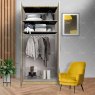 Wiemann German Furniture Wiemann Monaco 1000 hinged door wardrobe of width 75cm 2 doors without cornice