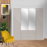 Wiemann German Furniture Wiemann Monaco 1000 hinged door wardrobe of width 150cm 4 doors without cornice