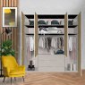 Wiemann German Furniture Wiemann Monaco 1000 hinged door wardrobe of width 150cm 4 doors without cornice