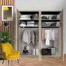 Wiemann Monaco 1000 hinged door wardrobe of width 150cm 4 doors without cornice