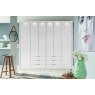 Wiemann German Furniture Wiemann Monaco 1000 hinged door wardrobe of width 225cm 6 doors without cornice