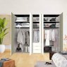 Wiemann German Furniture Wiemann Monaco 1000 hinged door wardrobe of width 250cm 5 doors without cornice